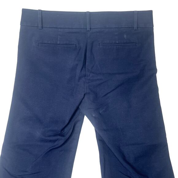 Loft Marisa Riviera Navy Flat Front Vintage Inspired Tapered Ankle Pants Size 6 - Picture 5 of 9